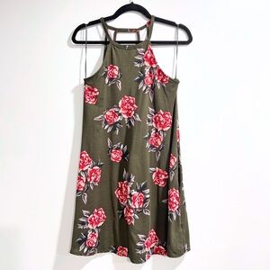 Nine Britton - Women's Size Small Color Olive - "Peggie Back Detail Knit Dress"